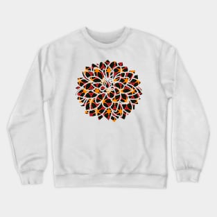 Africa Pattern Flower Design Crewneck Sweatshirt
